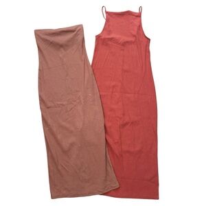Old Navy Women's Maxi Dresses in Rust and Brown